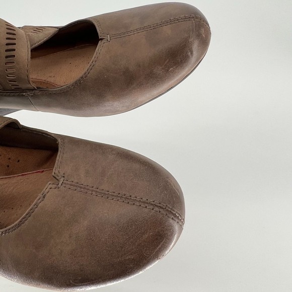 Rockport Cobb Hill Janet Cross-Strap Mary Jane Leather Comfort Wedge Size 9 - Picture 8 of 11